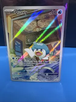 Quaxly 206/193 - Illustration Rare - Paldea Evolved - Pokemon Card - NM English - Image 1