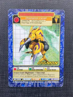 BO-132 Digmon Digimon Card Digi-Battle Series 3 2000 Bandai - Image 1