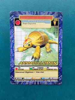 BO-112 Armadillomon Digimon Card Digi-Battle Series 3 2000 Bandai - Image 1