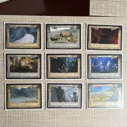 Decipher Lord of the Rings TCG Hornburg Causeway Edoras 9 Site Card Lot - Image 1
