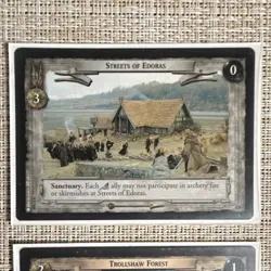 Decipher Lord of the Rings TCG Hornburg Causeway Edoras 9 Site Card Lot - Image 3