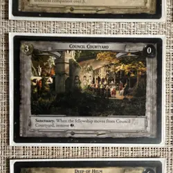 Decipher Lord of the Rings TCG Hornburg Causeway Edoras 9 Site Card Lot - Image 5