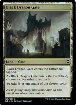 Black Dragon Gate (Foil) Battle for Baldur's Gate - Magic MTG NM - Image 1