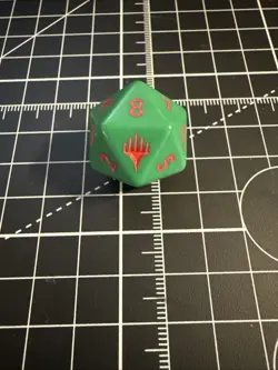 TMNT Spindown Die / Dice Magic the Gathering / MTG Green / Red - Image 2