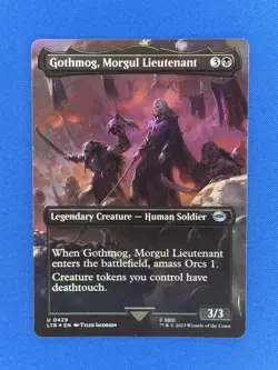 Gothmog, Morgul Lieutenant (0429) Borderless FOIL MTG: the Lord of the Rings - Image 1