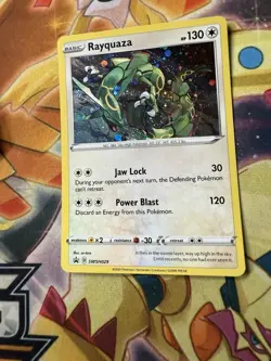 Rayquaza SWSH029 SWSH: Sword & Shield Promo Cards Holo Swirl Pokemon TCG Card NM - Image 1