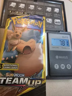 🔥💥 HEAVY 7.72 g Pokemon Team Up Booster Pack 💥🔥 Snorlax Art ⚡ RARE PULLU!🔥 - Image 1