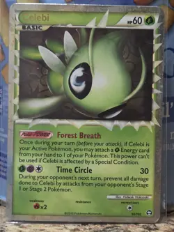 Pokemon Celebi Prime Triumphant 92/102 Ultra Rare Holo Basic HP60 2010 English - Image 1