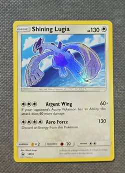 Shining Lugia SM82 Holo Rare (2017) Sun & Moon Shining Legends Promo Pokemon HP - Image 1