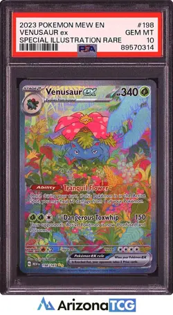 Pokemon 2023 Venusaur ex 198/165 SIR Scarlet & Violet 151 GEM MINT PSA 10 - Image 1