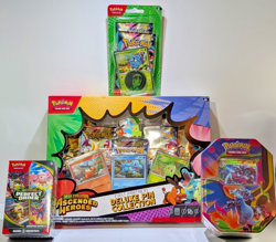 Pokemon TCG Mega Evolution Ascended Heroes: Deluxe Pin Box, Blister, Tin, Bundle - Image 2