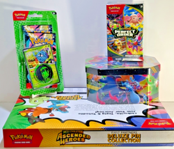 Pokemon TCG Mega Evolution Ascended Heroes: Deluxe Pin Box, Blister, Tin, Bundle - Image 5