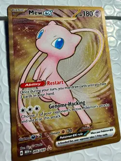 Mew ex - (151 Metal Card) 205/165 Sv: Scarlet & Violet 151 Pokemon Card - Image 3