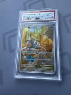 2024 Pokemon SVP EN Mimikyu #075 Paldean Fates Pokemon Center ETB Promo PSA 10 - Image 4