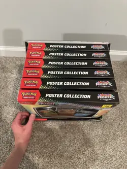 Pokemon TCG Prismatic Evolutions Poster Collection Set Of 6 w/ Display Case. - Image 4