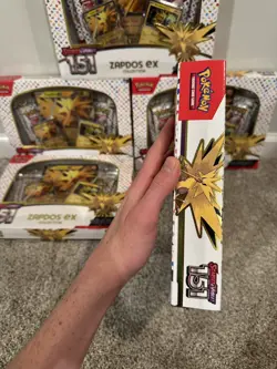 Pokemon TCG S&V 151 Zapdos EX Collection Box Lot of 5 - Image 5