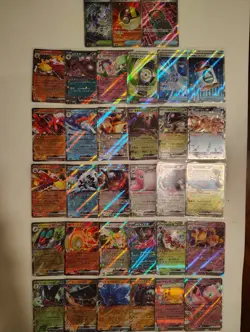 Japanese Modern EX+ Full Art Pokemon Card Lot 33 Pack LP-NM Condition - Image 1