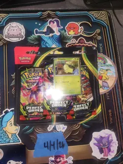 Pokemon Perfect Order - Chikorita 3-Pack Booster Blister Factory Sealed - Image 2