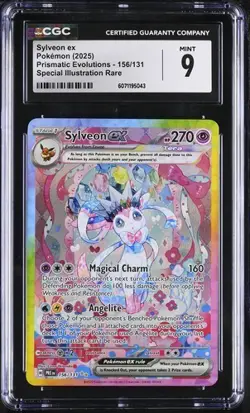 CGC 9 SYLVEON EX 156 PRISMATIC EVOLUTIONS SPECIAL ILLUSTRATION RARE POKEMON - Image 1