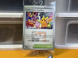 Pokemon TCG Pokemon League Promo Celebratory Fanfare ACE TRAINER 2025 SEALED! - Image 1