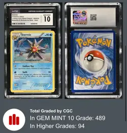 CGC GEM MINT 10 Starmie 005/034 Pokemon Trading Card Game Classic - CLB English - Image 1