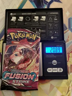 Very Heavy! 20.89 Gram Pokemon Fusion Strike Booster Pack Sealed - Image 1