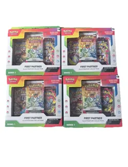 Pokemon First Partner Series 1 Illustration Collection Brand New Lot Of 4x - Image 1