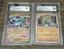 Pokemon TCG CGC 3 slab lot Charizard 9 Tyranitar 10 And Pikachu 8.5 - Image 1