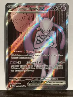 Team Rocket's Mewtwo ex 213/182 Ultra Rare Destined Rivals Pokemon NM/M - Image 1