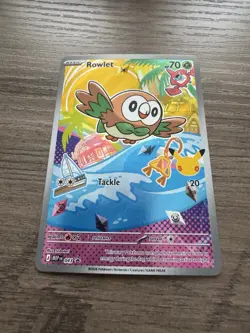 Rowlet Full Art Promo ME: Mega Evolution Promo 043 Pokemon TCG - Image 2