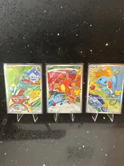 Pokemon TCG Kanto Starters, First Partners Bulbasaur Charmander Squirtle NM/Mint - Image 1