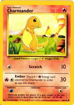 Pokemon TCG Base Set Charmander #46 - Image 1