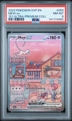 2023 Pokemon SVP EN 151 Ultra-premium Collection Mew ex 053 PSA 8 - Image 1