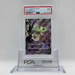 2021 Pokemon SWSH Fusion Strike #245 Full Art Celebi V PSA 9 - Image 1