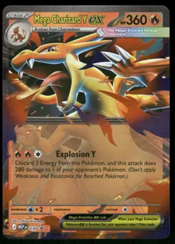 Mega Charizard Y ex - 030 030 Holo ME: Mega Evolution Promo Pokemon Holo NM - Image 1