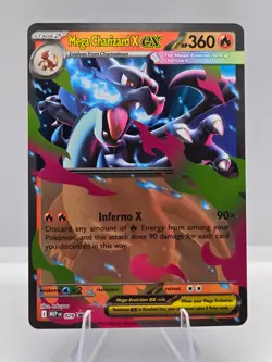 Mega Charizard X ex - 029 029 Holo Promo ME: Mega Evolution Promo Pokemon NM #2 - Image 1
