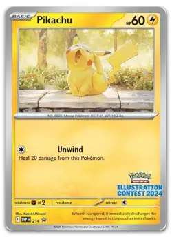 Pikachu - 214 (Illustration Contest 2024) #214 (NM) SVP Pokemon - Image 1