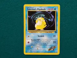 Pokemon Sabrina's Psyduck Gym Challenge 99/132 Regular Unlimited WoTC Vintage - Image 1