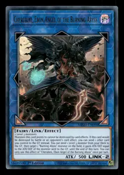 Cherubini, Ebon Angel of the Burning Abyss MP20-EN096 2020 Tin Yu-Gi-Oh NM - Image 1