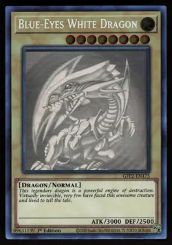 Blue-Eyes White Dragon (Ghost Rare) GFP2-EN175 1st Edition Yu-Gi-Oh - Image 1