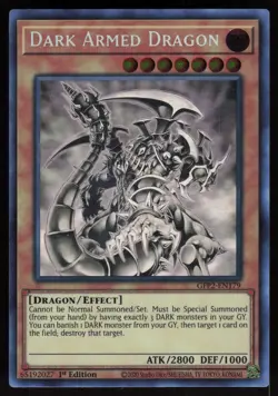Dark Armed Dragon GFP2-EN179 Ghost Rare 1st Edition Yu-Gi-Oh - Image 1
