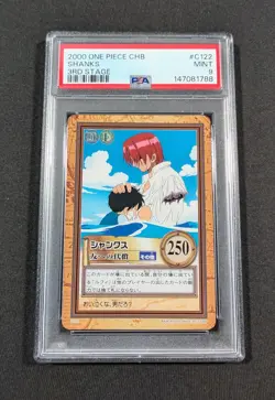 2000 Japanese One Piece CHB Shanks C122 PSA 9 MINT 3rd Stage - Image 1
