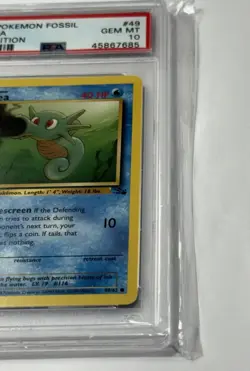 1999 Pokemon 1st Edition Fossil Horses #49 Card WOTC TCG Gem Mint PSA 10 💎 - Image 3