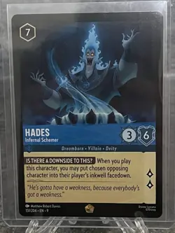 Disney Lorcana TCG Fabled - Hades Infernal Schemer - Legendary Regular 151/204 - Image 1