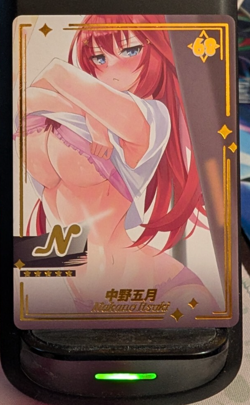 Itsuki Nakano N-68 Genki Parade Goddess Story Card Waifu Anime - Image 1
