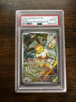 EEVEE 2025 POKEMON BLACK STAR PROMO PRISMATIC EVOLUTIONS #173 PSA 10 GEM MINT - Image 3