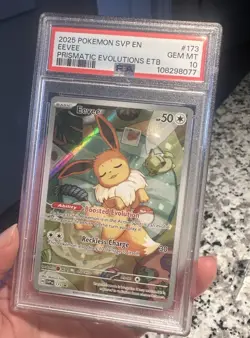 Pokemon 2025 Eevee 173 Black Star Promo Prismatic Evolutions ETB GEM MINT PSA 10 - Image 2