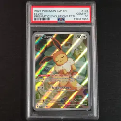 PSA 10 GEM MINT Eevee 173/SVP Black Star PROMO Prismatic Evolutions ETB Pokemon - Image 1