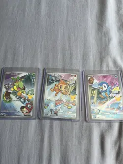 Pokemon TCG First Partner Illustration Collection Series 1 Gen 4 Sinnoh Starters - Image 1