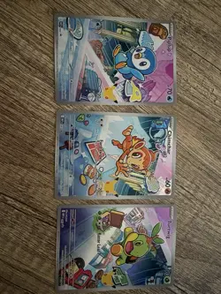 Pokemon TCG First Partner Illustration Collection Series 1 Gen 4 Sinnoh Starters - Image 1